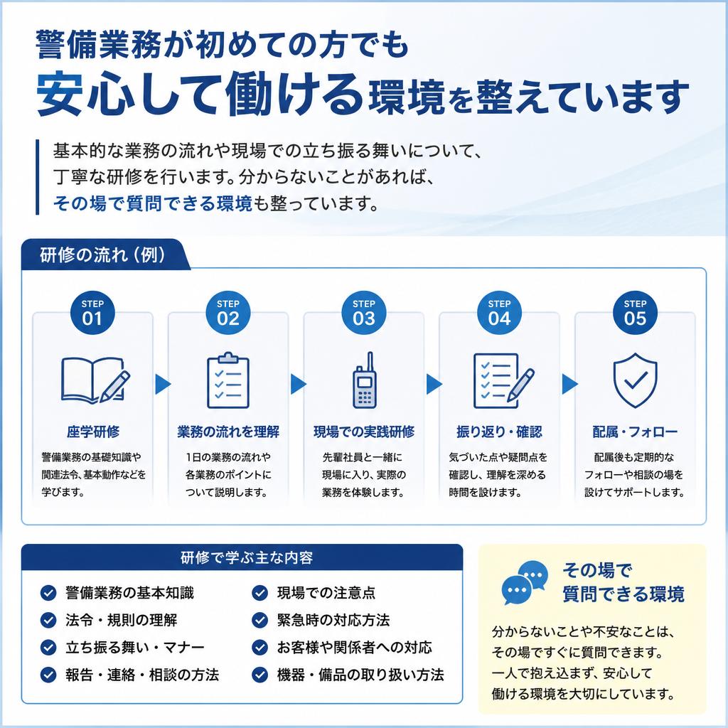 充実した研修制度